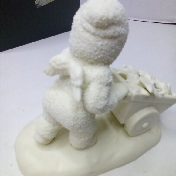 Department 56 Snowbabies There's Another One Figurine Christmas Wheelbarrow - Picture 9 of 13